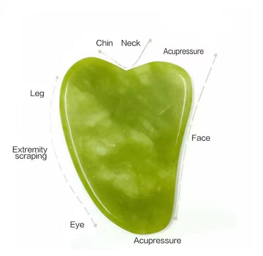 Jade Roller for Face with Gua Sha Tool | Anti-Aging Facial Massager & Skin Sculpting Kit