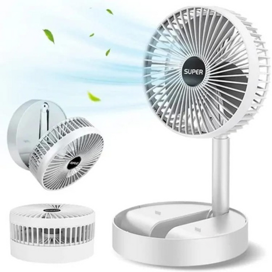 Rechargeable Portable Telescopic Folding Table Fan β 3-Speed Adjustable Desk Fan
