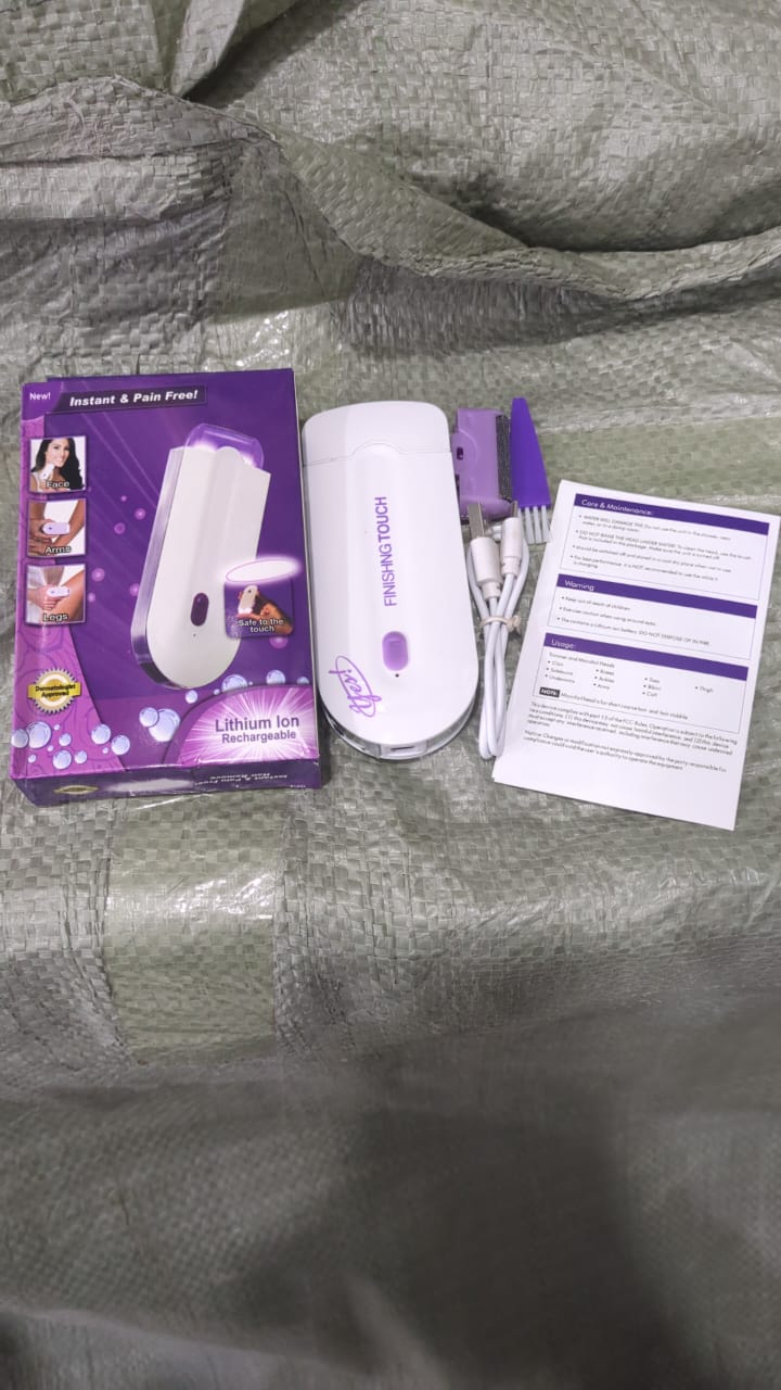 Finishing Touch 2-in-1 Painless Hair Remover – Electric Trimmer & Shaver for Women