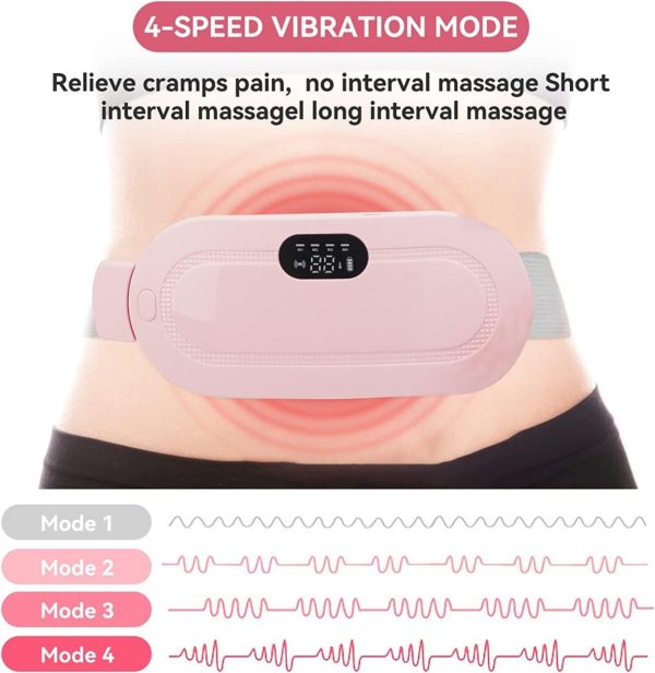 Electric Menstrual Heating Pad for Period Cramp Relief | 3 Heat & 4 Massage Modes