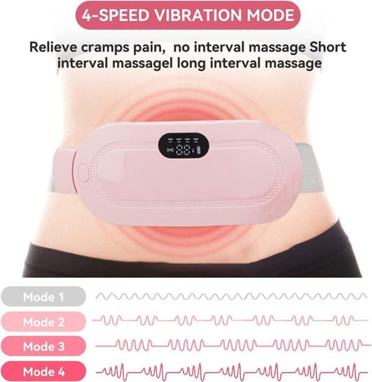Electric Menstrual Heating Pad for Period Cramp Relief | 3 Heat & 4 Massage Modes